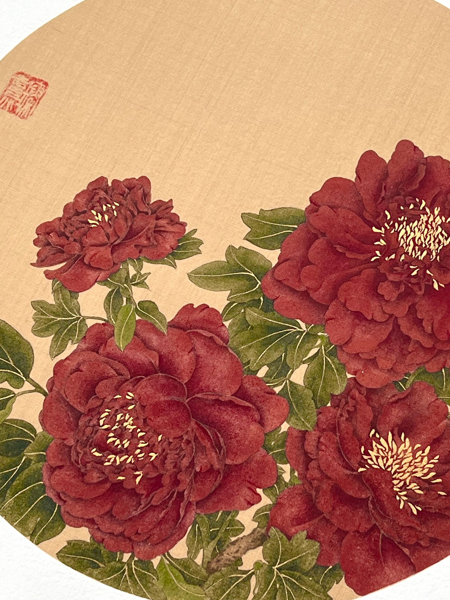 Scarlet Peony 紅玉房 Art Print